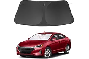 LHFLIVE Windshield Sun Shade Custom Fit for 2017-2020 Hyundai Elantra Accessories Foldable Sunshade Sun Blocker Protect Car from Sun Rays & Heat Damage Keep Car Cooler