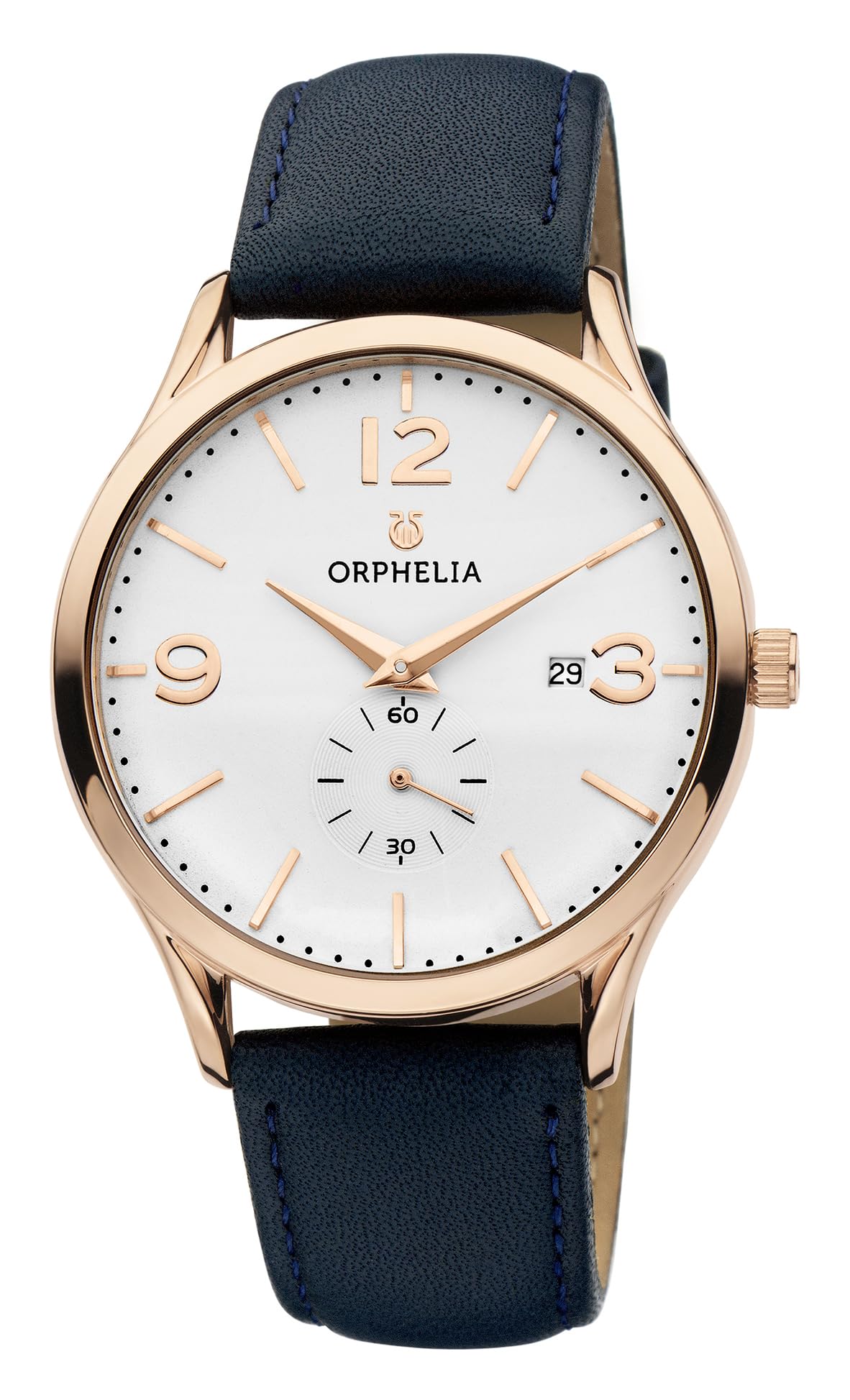 Orphelia Mens Quartz Watch, Analogue Classic Display and Leather Strap OR61702