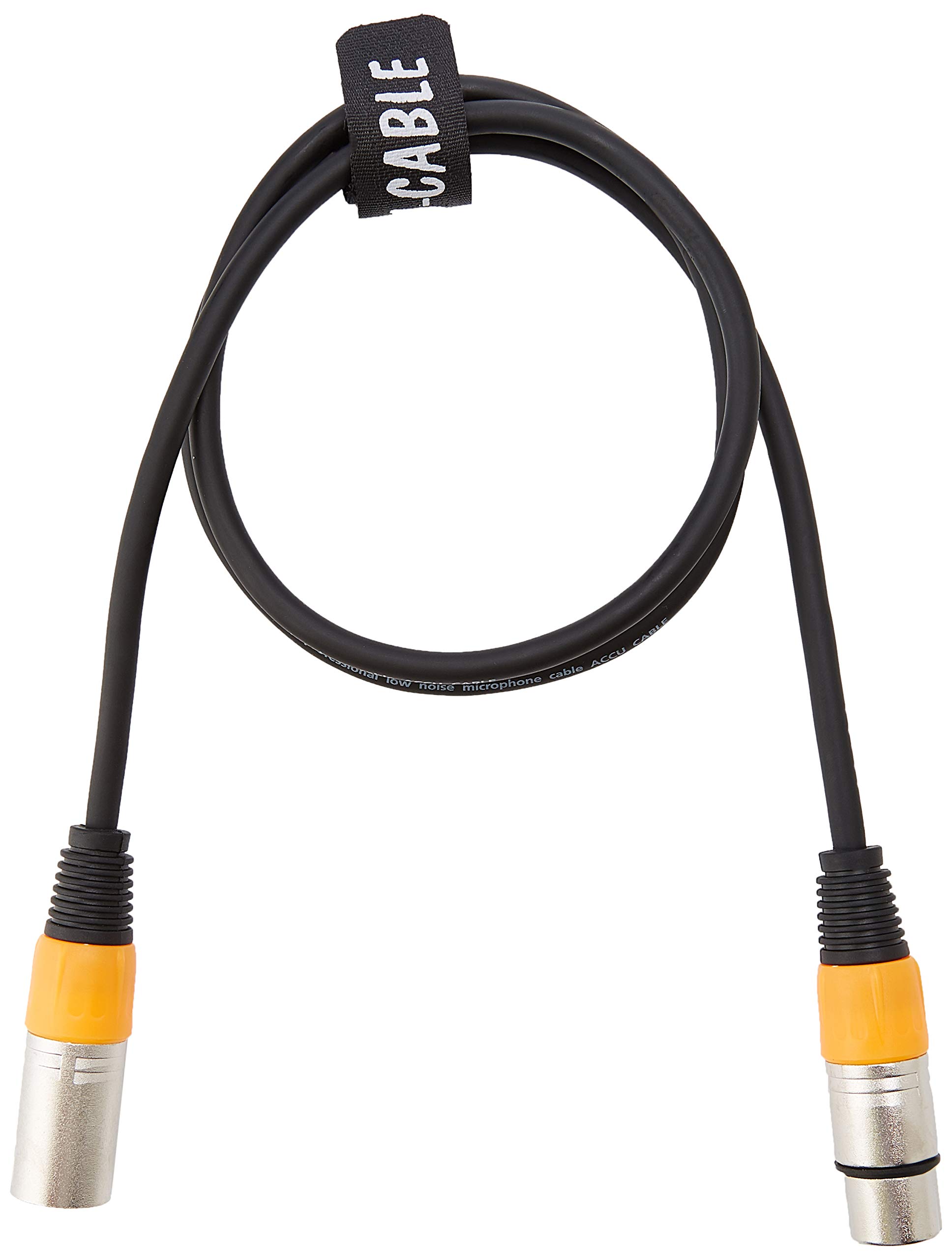Accu Cable 1m XLR to XLR Professional Microphone Audio Cable