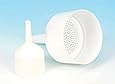 13cm Dia. (5.1") Filter Funnel, Buchner Style - 2 Parts, Polypropylene, Designed for 11-12.5cm Filter Paper