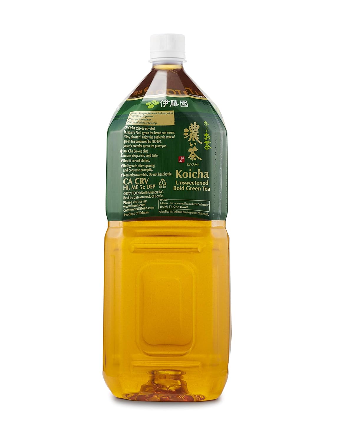 Ito En Oi Ocha Green Tea, Unsweetened, 16.9 Fluid Ounce (Pack of 12), Unsweetened, Zero Calories, with Antioxidants, Excellent Source of Vitamin C : Bottled Iced Tea Drinks : Grocery & Gourmet Food