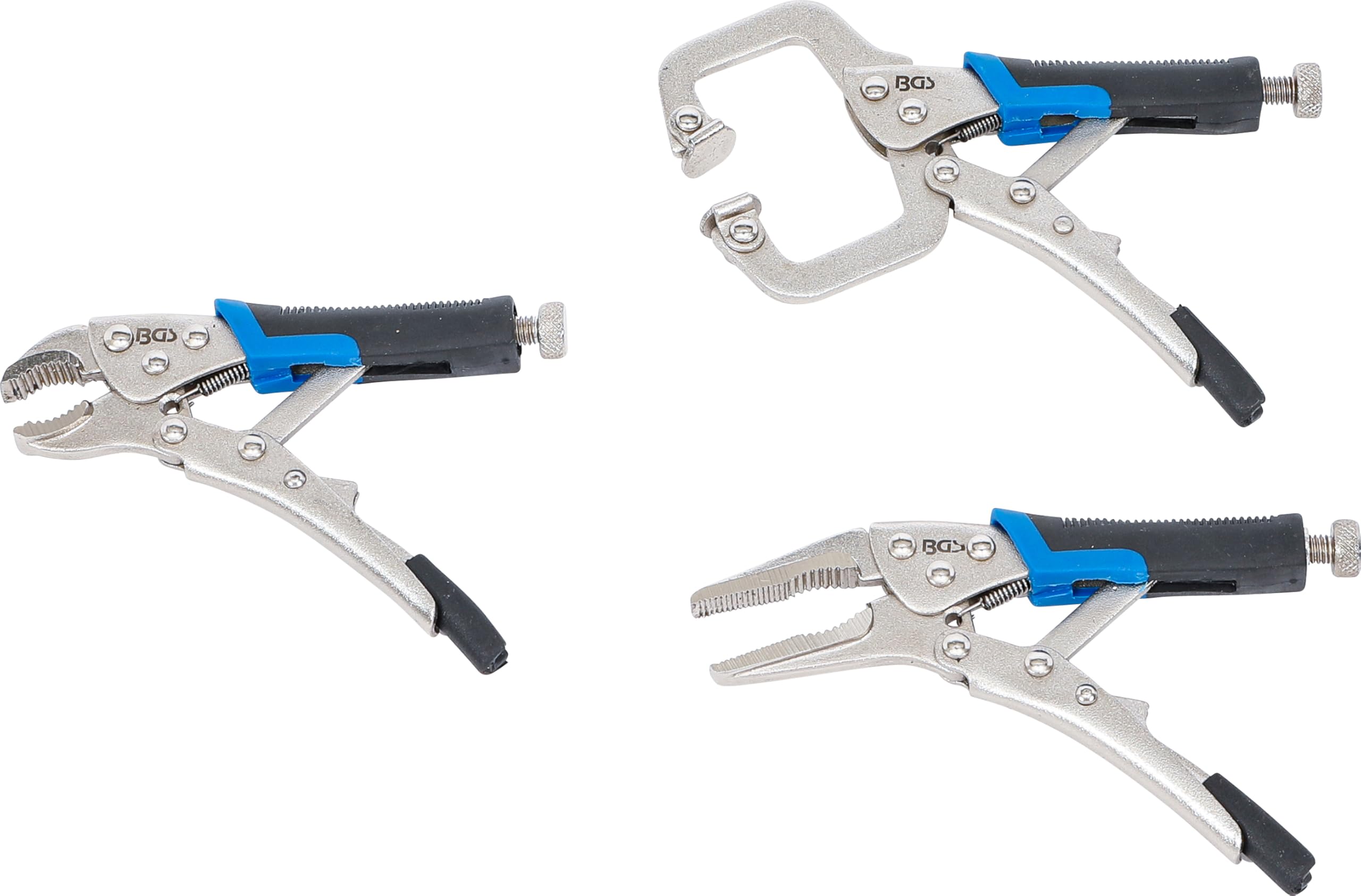 BGS 4499 | Mini Locking Grip Pliers Set | 3 pcs.