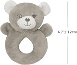 CREVENT Cozy Plush Baby Security Blanket Loveys Bear Handbell Rattle view 4