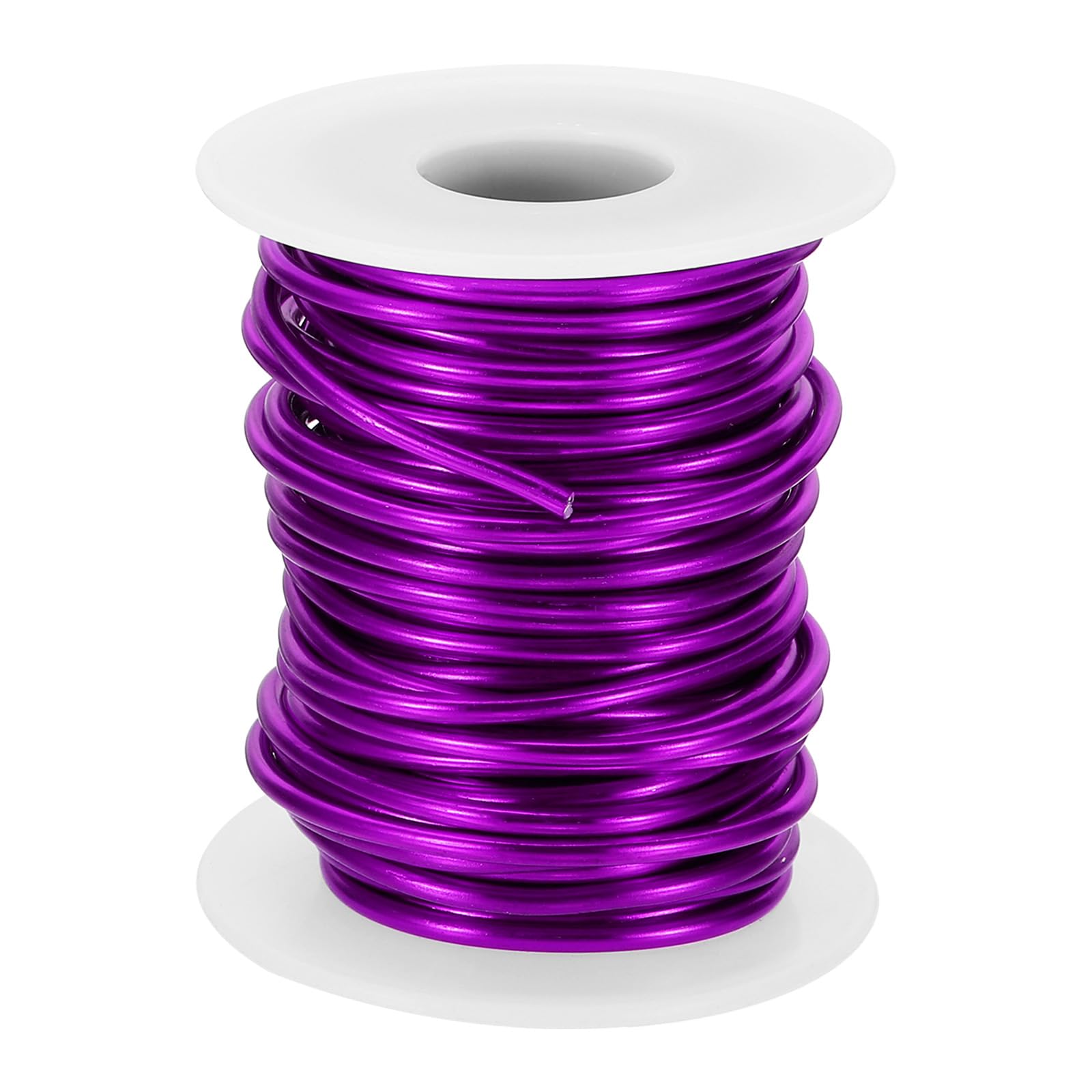 PATIKIL 10 Gauge 2.5mm Aluminum Craft Wire, 32.8Ft Metal Wire Armature Bendable Wire for Jewelry Making Metal Wrap DIY, Purple