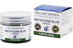 Heiltropfen Methylene Blue Powder 0.88 Oz - 25 g | Ultra High Purity | USP Pharma Grade Ingredients - Third-Party Tested | Formaldehyde Free | incl. Spoon