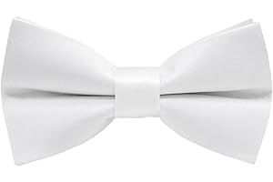 Carahere Pre-Tied Little Boy's Polka Dot Bow Ties Baby Solid Color Bow Ties For Kids M012