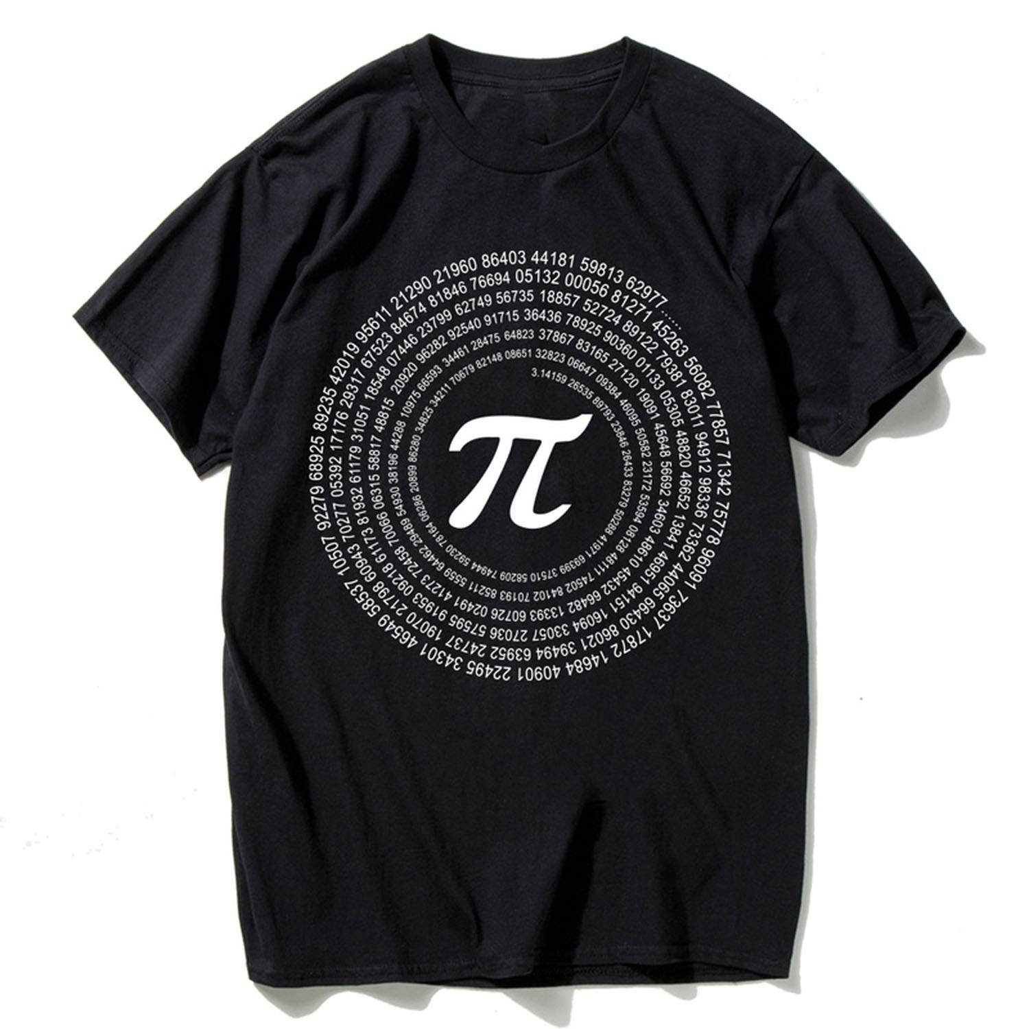 Novelty Pi Math T Shirts Loose Short Sleeve Ts Geek Casual T Shirts