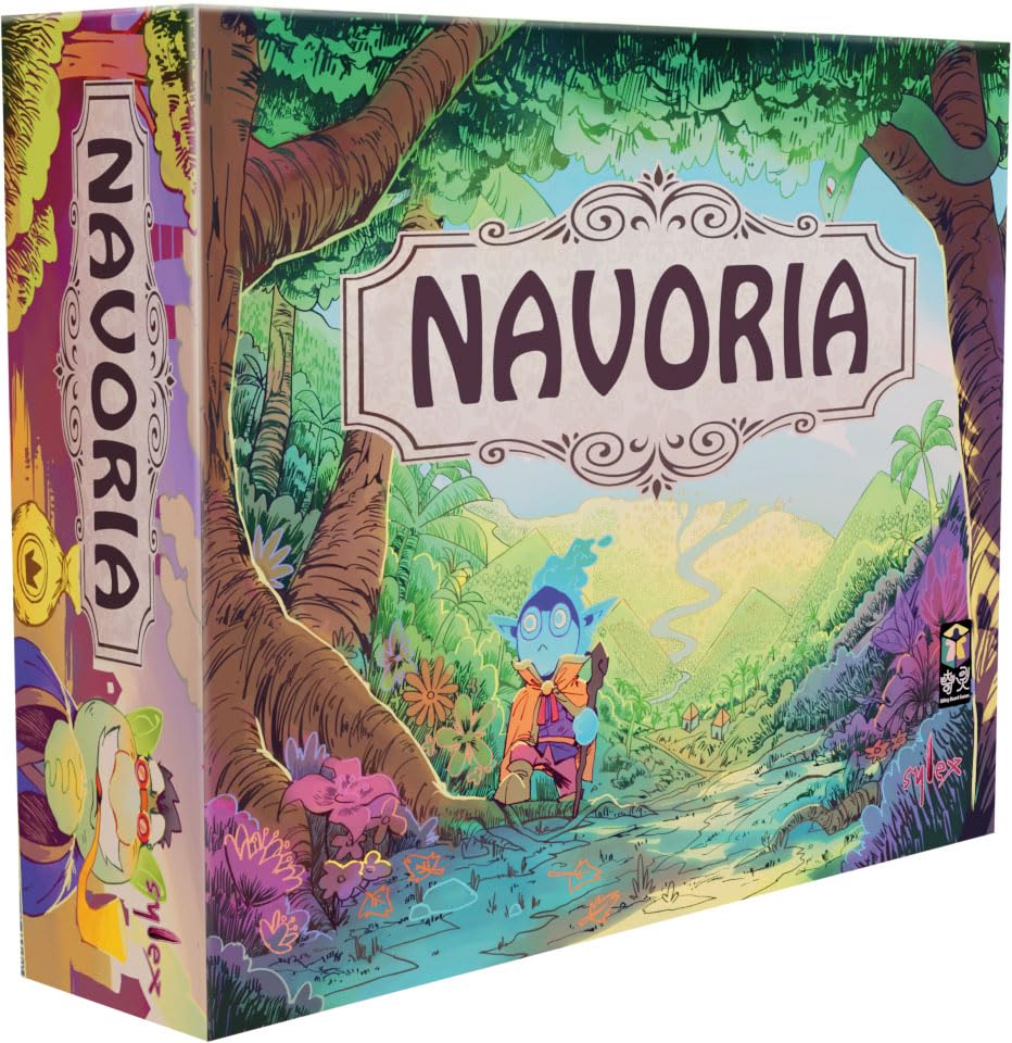 Asmodee - NAVORIA - Bordspellen - Bord- en strategiespel - Volwassenen en kinderen vanaf 10 jaar - 2 tot 4 spelers - 45 minuten - Franse versie, Sylex