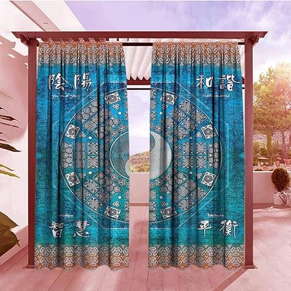 Amazon Com Indoor Outdoor Print Window Curtain Home Decor