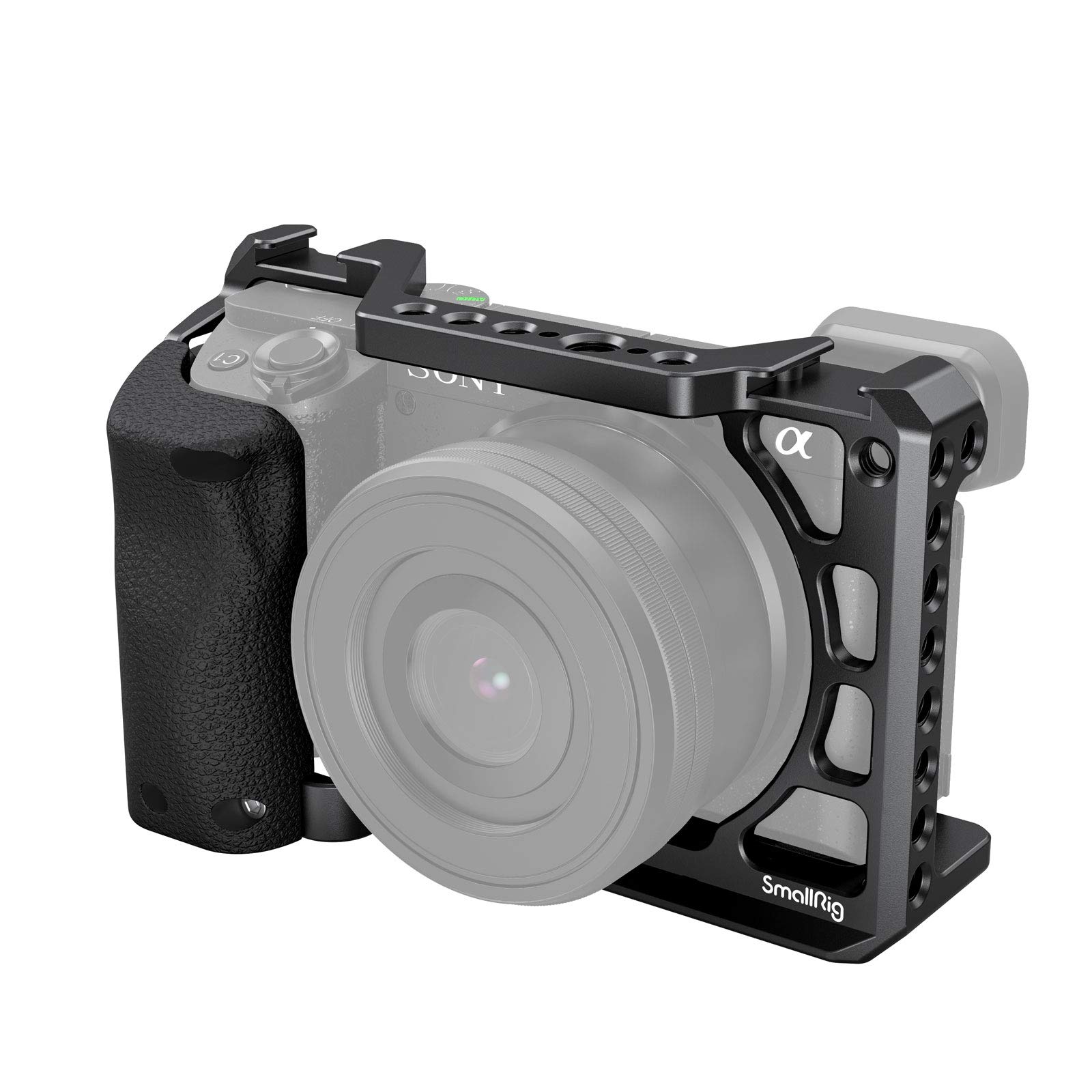 SMALLRIG Cage with Silicone Handle for Sony A6100/ A6300/ A6400 Camera - 3164B