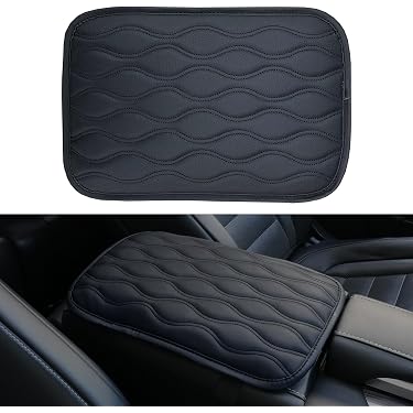 Bulopur Flannel Car Armrest Cover - Black Flag Design, 12.01x7.28 Inches, Universal Fit - View #7