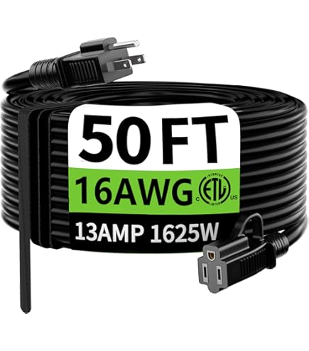 Carol 03356.63.04 50' Safety Orange Extension Cord, 14awg 13a/125v