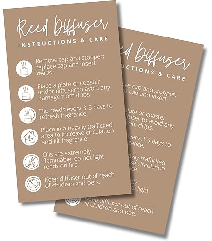 Car Hanging Diffuser Care Card | 50 Pack - Mad Dog Crafting