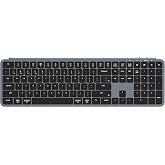 Keychron B6 Pro Ultra-Slim Full-Size Wireless Keyboard - Space Gray | Numeric Keypad Quiet Typing Multi-Device 2.4 GHz/Bluetooth 5.2/USB-C Wired ZMK Launcher Up to 1200 Hours Battery Life