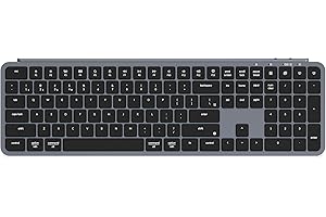 Keychron B6 Pro Ultra-Thin Wireless Keyboard - 1200H Battery, Tri-Mode (2.4G/Bluetooth 5.2/USB-C), Programmable Keys, Full Si