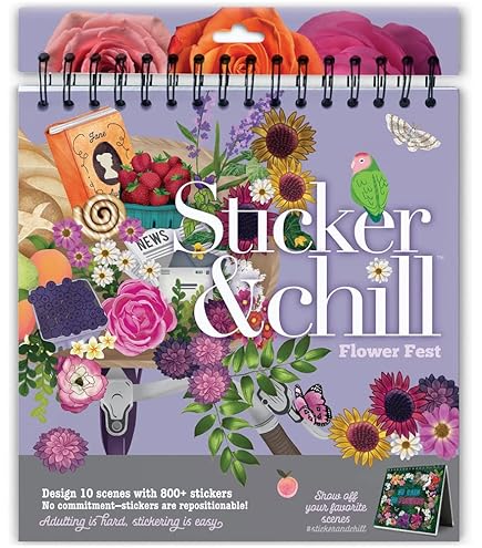 Craft-tastic Sticker It Up! Wiederverwendbares Stickerbuch Für Kinder | 650+ Aufkleber & 8 Szenen | Animal Town