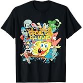 Spongebob Squarepants The Gangs All Here Funny T-Shirt Tee for Men Women