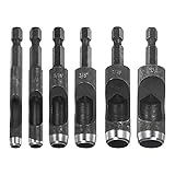 HARFINGTON Leather Hollow Punch Set 1/4 Hex Shank