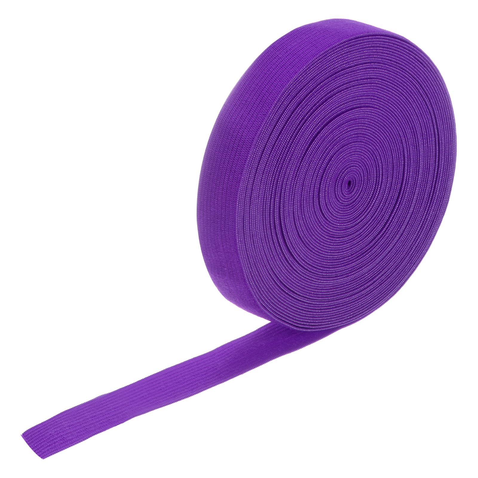 M METERXITY Elastic Bands for Sewing, 0.8 Inch 11 Yards Roll of High Elasticity Knit Elastic Spool, Elastic for Sewing Waistband/Wigs/Pants/Crafts DIY Stretchy Ribbon [Dark Purple]