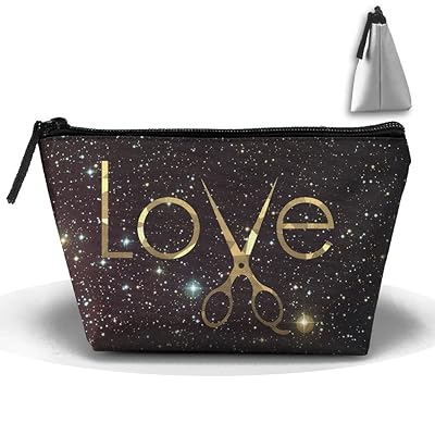 Love Dresser Hair Stylist Portable Trapezoid Cosmetic Makeup Bag