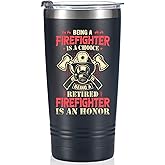 Onebttl Retired Firefighter Gifts for Men, Stainless Steel Fireman Tumbler 20 oz - Being an retired firefighter is an honor
