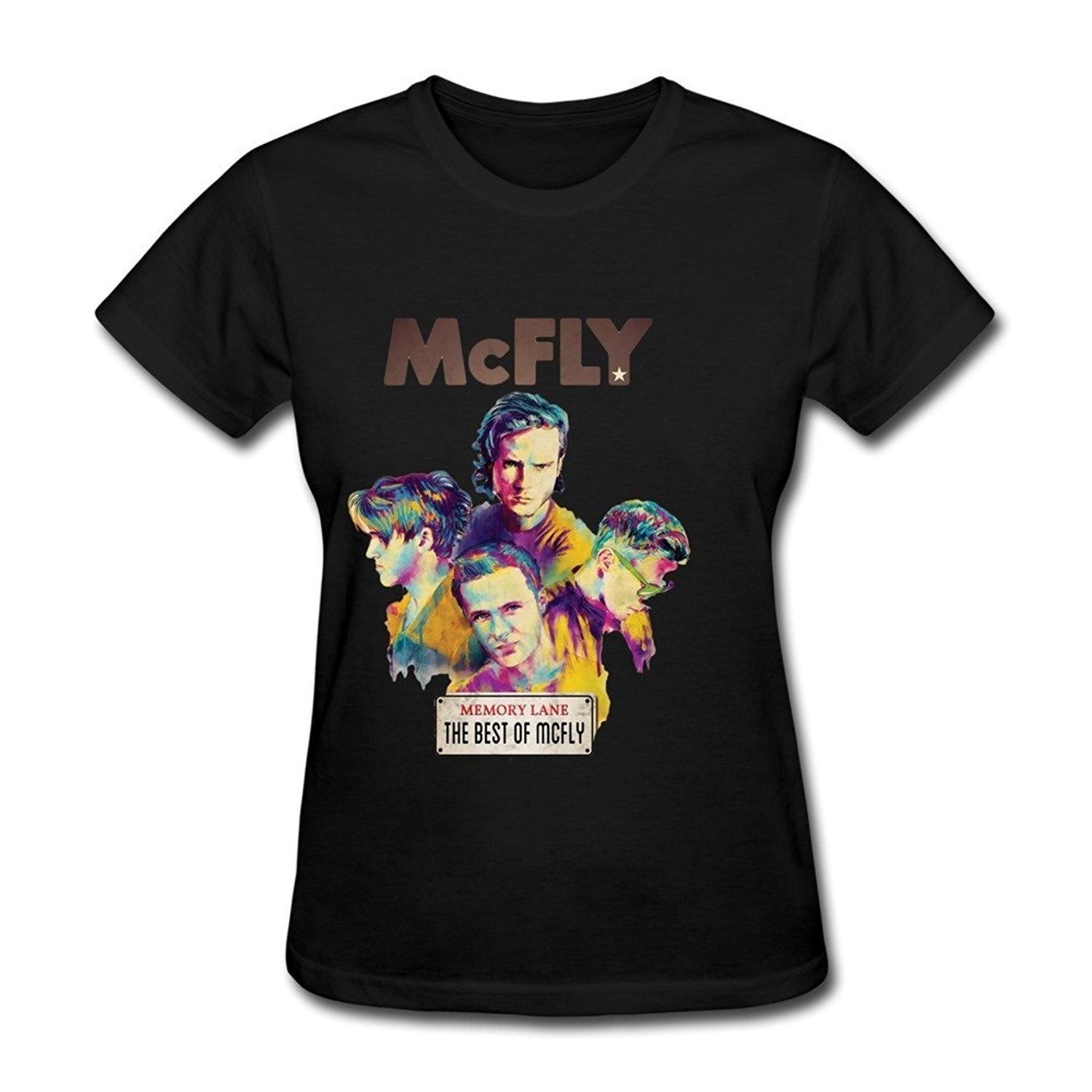 Danielrio Fashion Mcfly Memory Lane The Best Of Mcfly Band Logo T Shirt