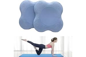 Kenhihi Yoga Knee Guards (Set of 2) - Male and Female Yoga Props and Accessories for Fitness, Travel, Meditation, Kneeling, Balance, Floor, Pilates Pads for Knee and Elbow