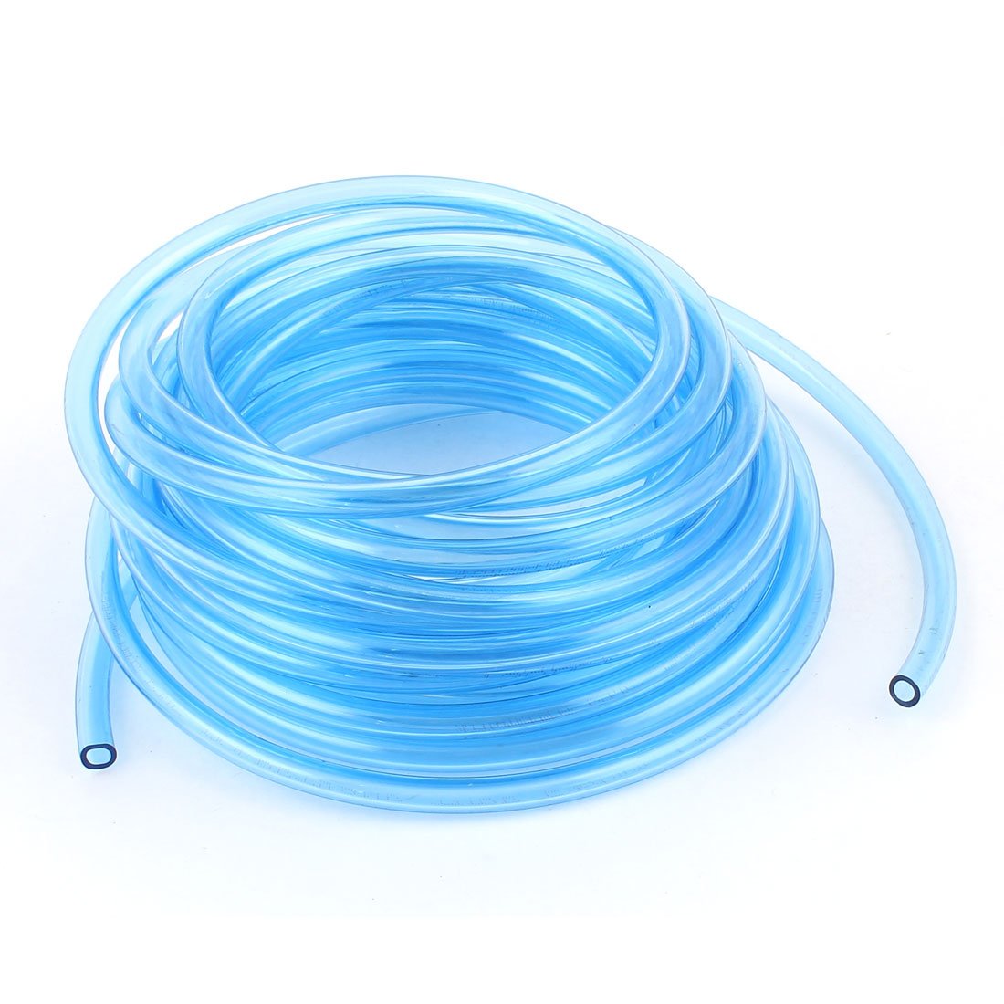 Sourcingmap 6mm x 4mm Air Pneumatic PU Hose Tube Pipe Clear Blue 5.30M Long
