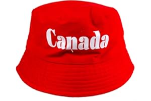 Let's Party Canada Day Bucket Hat for Adults, One Size, Red
