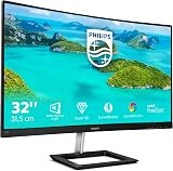 Philips 325E1C 32 In Curved Monitor QHD 75Hz VA FreeSync