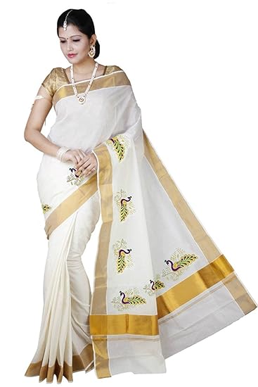 kasavu cotton saree