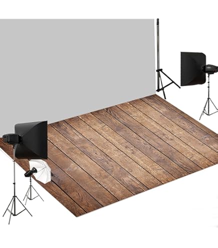 Amazon.com : Kate White Wood Texture Floor Mat Backdrop
