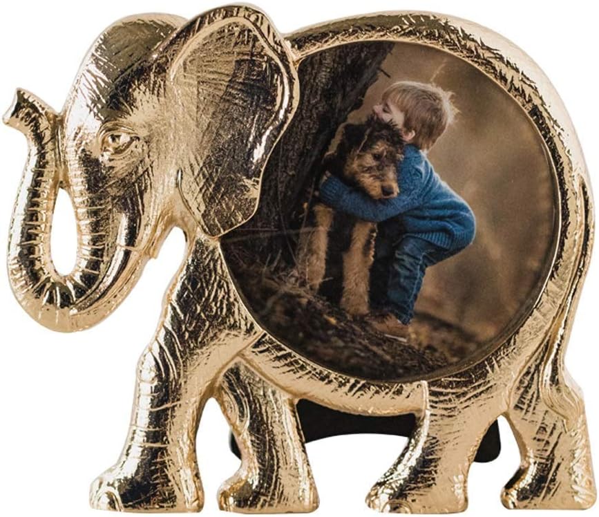 Jary Photo Picture Frame Retro Golden Elephant Frame Creative Animal