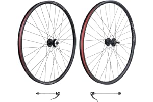 WEEROCK 26/27.5/29 Inch Mountain Bike Wheel Set Front & Rear Aluminium Alloy Double Wall Rims for 26"/27.5"/29" MTB Bicycle for DISC Brake compatibes with 6/7/8/9 Speeds Freewheel,Threaded