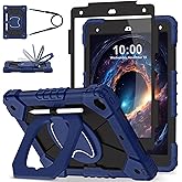 WESOROL Case for iPad 9th/8th/7th Generation 10.2 Inch iPad 9th Generation Case with Screen Protector Rotating Stand Pencil Holder Heavy Duty Shockproof Cover for 9th Gen iPad Case,Navy