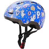 Kids Bike Helmet for Ages 3-8, Toddler Helmet for Boys Girls with Unicorn Print, Adjustable Lightweight Helmet for Cycling Scooter Skateboard