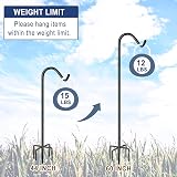 Eazielife 60 Inch Shepherds Hook - Heavy Duty Adjustable Garden Hanger (2 Pack) view 5