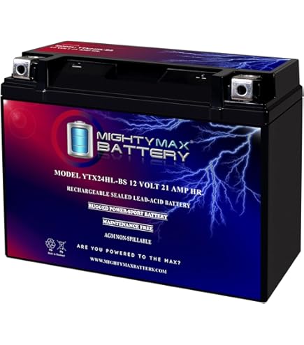 Amazon.com: Mighty Max Battery YTX24HL-BS 12V 21AH Battery for