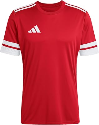 Homme Squadra25 Jersey Short Sleeve Shirt, Team Power Red 2 / White, M