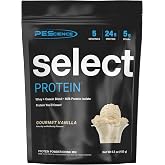 PEScience Select Protein Powder, Gourmet Vanilla, 5 Servings | Whey and Casein Blend, Gluten Free, Lean Protein Powder, Low Calorie, Low Carb, Keto Friendly, 24g Protein
