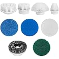 9-in-1 Electric Spin Scrubber Replaceable Brush Heads Set, Universal Scrub Brush Heads for All Brands, Shower Scrubber, Clean