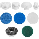 9-in-1 Electric Spin Scrubber Replaceable Brush Heads Set, Universal Electric Scrub Brush Heads for All Brands, Spin Brush Heads for Shower Scrubber, Electric Cleaning Brush for Bathroom Floor Tile