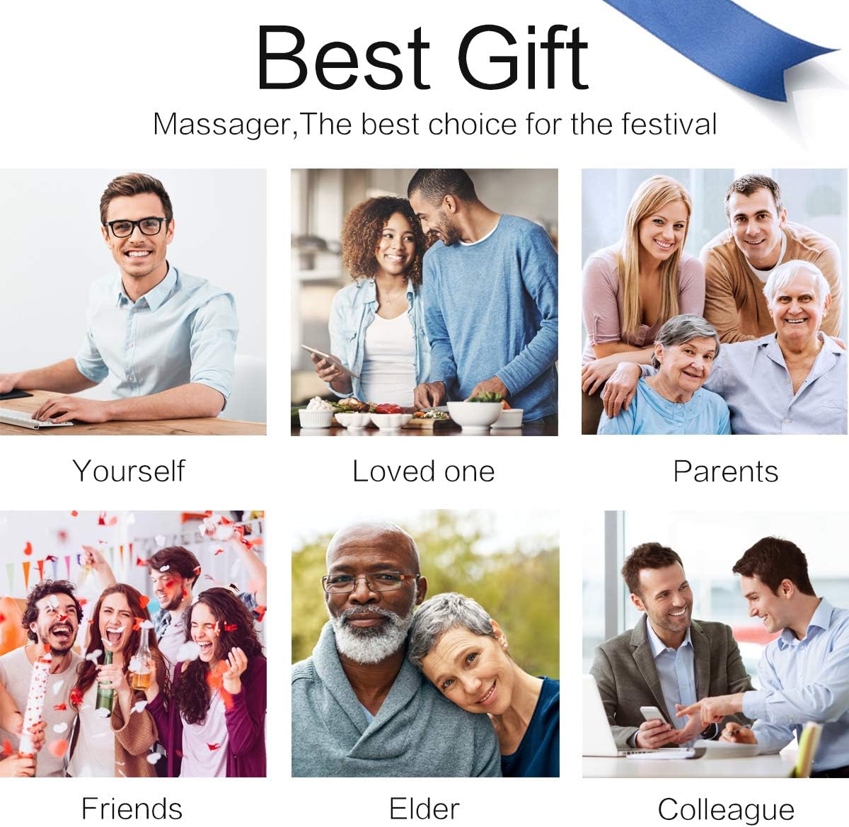 Shiatsu Back Shoulder and Neck Massager with Heat, Electric Deep Tissue 4D Kneading Massage for Shoulder, Back and Neck, Best Gifts for Women Men Mom Dad: Health & Personal Care