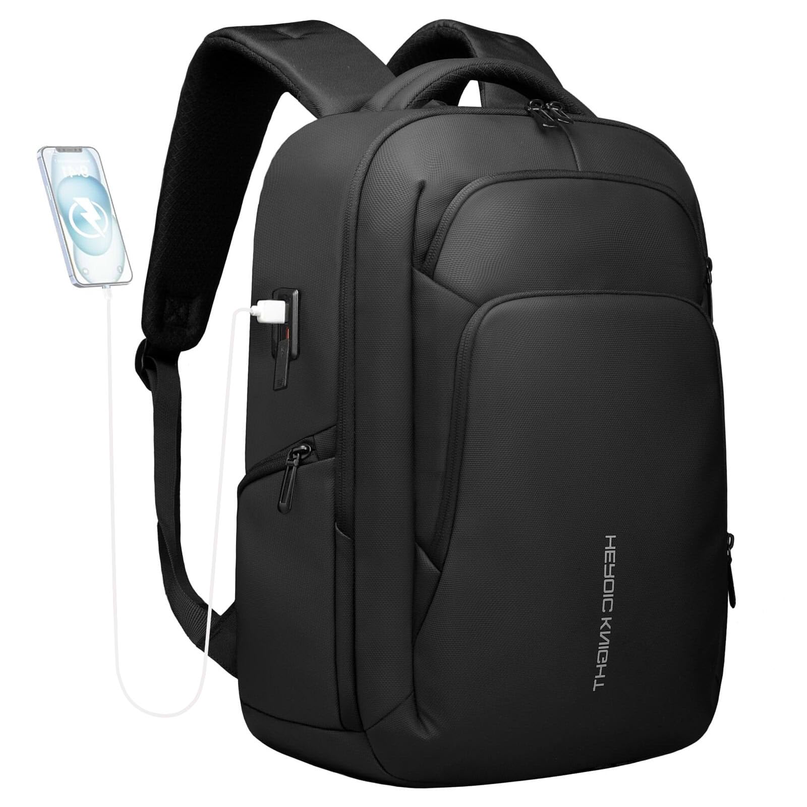 backpack for work fit 17.3 inch laptop 17.3 Inch Laptop Backpack for Travel Work Office Laptop, Black