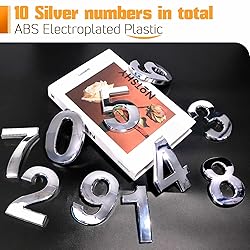 Ranslen 10 Pieces 4 Inch High House Numbers