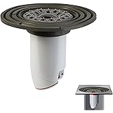 COLDDD 1.9-3.9 Inch Odor-Proof Shower Drain Plug with Magnetic Valve | Durable PPS, Removable Core with Handle, Hair Catcher, Silicone Reducer Ring, Tool-Free Setup, Backflow Preventer