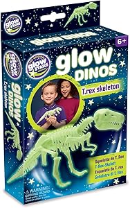 The Original Glow Stars Glow-in-The-Dark Dinos T-Rex Skeleton Designed for Children Ages 3+ Years