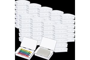 Reallnaive 60 Pcs Travel Soap Container Portable Plastic Soap Boxes Bulk with Lid Homeless Donations Bulk Gym Shower Tour Groups Hotel Outdoor Camping (White)