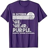 Domestic Violence Awareness october we wear purple vintage T-Shirt