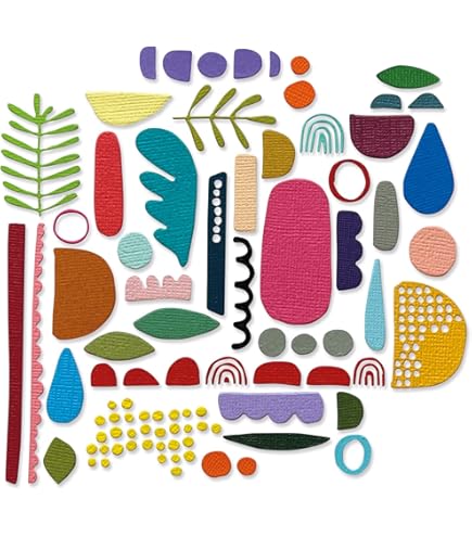 Sizzix 664741 - Set di fustelle Thinlits, otivo villaggio di Ti Holtz